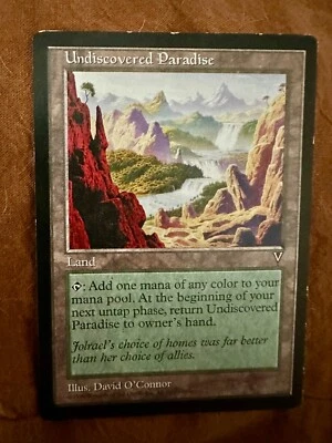 [1x] Undiscovered Paradise Played, English Visions MTG Magic - Image 1 of 4