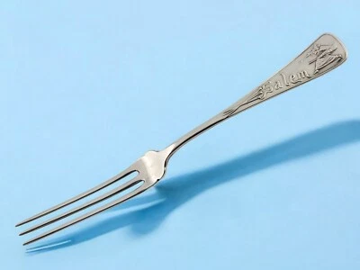 Tenedor raro de plata esterlina DURGIN fresa/bayas SALEM WITCH Daniel Low Foto 1 de 4