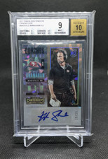 Kyle Shanahan 2017 Contenders Cracked Ice Rookie RC Ticket Auto 20/25 BGS 9