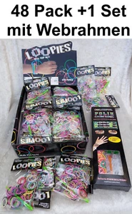 48 Pack 5400 Loom Bands Loops Gummibänder Armband Set Webrahmen Bandz Loop Looms - Bild 1 von 2