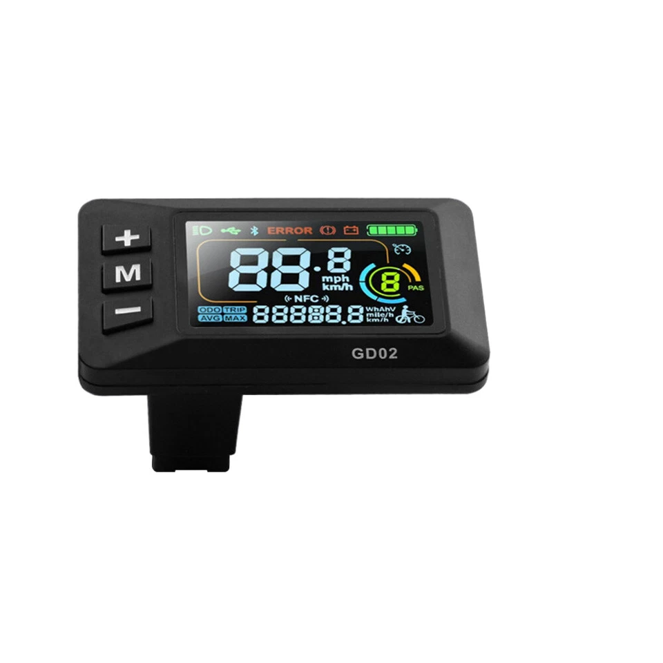 GD02 Bicycle Color Display Bicycle Conversion Kit for 2HAO Protocol Controller - Image 1 of 4
