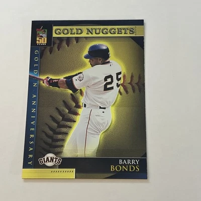 2001 Topps Golden Anniversary GOLD NUGGETS #GA17 Barry Bonds S.F. Giants NMMT - Image 1 of 3