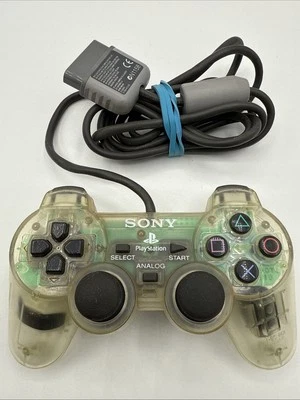 Sony PlayStation 1 PS1 Wired Transparent Clear Controller SCPH-1200 OEM - Image 1 of 2