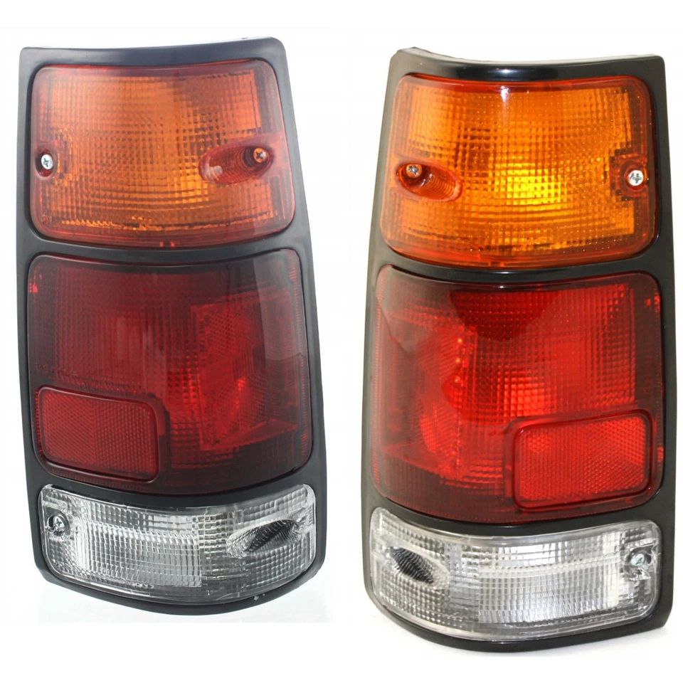 For 1991-1997 Isuzu Rodeo Tail Lights Pair w/Black rim For IZ2800103 - Image 1 of 4