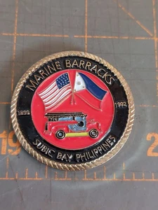 Marine Barracks Subic Bay Philippines Challenge Coin 1992 Brothers Forever - Picture 1 of 2