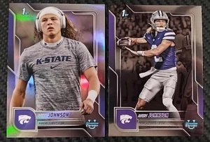2025 Bowman Chrome U Avery Johnson Image Variation Refractor + Base 1ST RC KANSAS - Bild 1 von 4