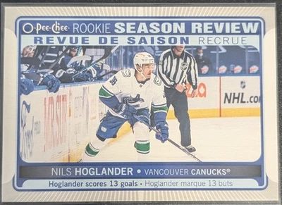 2021-22 O-PEE-CHEE NILS HOGLANDER ROOKIE SEASON REVIEW #543 CANUCKS - Image 1 of 2