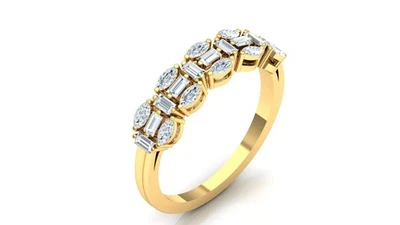 Lab Grown Diamond Handmade Rings in 925 Sterling Silver Gifts Her Black Friday. - Image 1 of 4