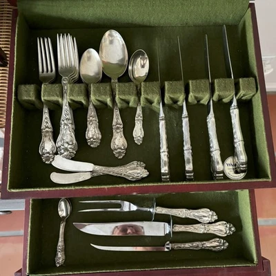 LIRIO de FRANK WHITING PLATA ESTERLINA LIRIO FLORAL 32 PIEZAS Foto 1 de 4