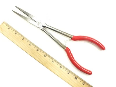 MAC TOOLS 11" LONG EXTENDED REACH FLAT NOSE DUCK BILL PLIERS - P301735 - Image 1 of 4
