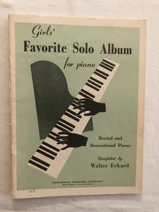 Vintage Mädchen Lieblings Solo Album für Klavier - Bild 1 von 6