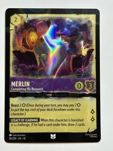 Merlin - Completing His Research Cold Foil Whispers in the Well 58/204 NM Lorcan - Picture 1 of 2