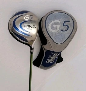 Ping Driver G5 460cc Titanium 10.5° Aldila NV 65-R Graphite Shaft W/ Head Cover - Picture 1 of 12