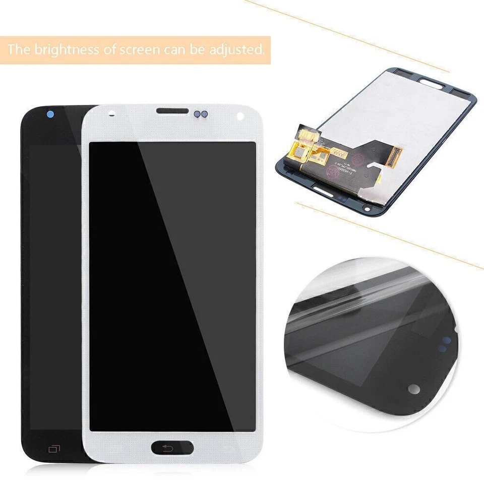 1x LCD Display Touch Screen Digitizer Assembly Fit Samsung Galaxy S5 G900 i9600 - Imagem 1 de 4