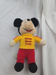 Vtg 1977 Mickey Mouse Power Bean Bag Plush Walt Disney Productions Knickerbocker - Picture 1 of 4