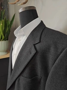 🇺🇲 Joseph Abboud Herren 44R Anthrazit Zwei Knöpfe Wolle Sport Mantel Hergestellt in den USA - Bild 1 von 12