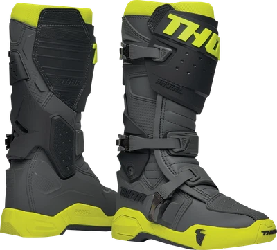 THOR Radial Boots - Gray/Fluorescent Yellow - Size Fits 11 3410-2749 - Image 1 of 3