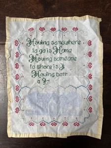 Unfinished Embroidery Sampler - Picture 1 of 2