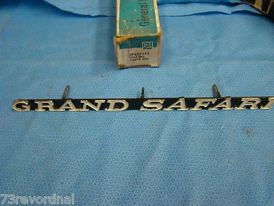 Pontiac Grand Safari 1971 camioneta emblema placa de identificación radiador parrilla 483935 Foto 1 de 4