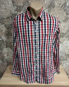 Wallmann men's shirt size 2XL red multi color plaid - Picture 1 of 9