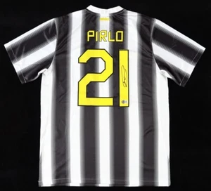 Andrea Pirlo Retro Signed Juventus 11/12 Soccer Jersey #21 with Beckett Witness - Picture 1 of 3