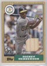 2022 Topps Series 1 1987 Topps Baseball Relics Rickey Henderson #87R-RH HOF