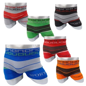 6 calzoncillos boxer sin costuras ROPA INTERIOR para hombre DEPORTIVOS compresión PEQUEÑOS (28-30) - Imagen 1 de 8