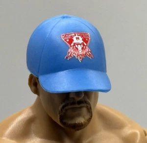 WWE Blue Hat Baseball Cap Accessory Mattel Figure Prop 1/12 K6 - Picture 1 of 2