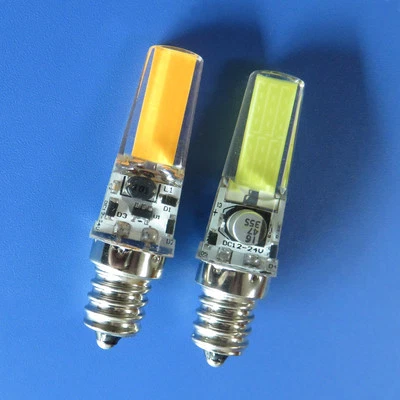 E12 (Candelabra) C7 2508 COB LED Light bulb Silicone Crystal Lamp DC12-24V/AC12V - Image 1 of 4
