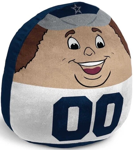 New Dallas Cowboys NFL Football Plushie Rowdy Mascot Pillow Plush pet toddler Cover