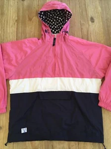 Jadelynn Brooke The Ultimate Preppy Jacket Pullover Pink Neopolitan Size M NEW - Picture 1 of 5