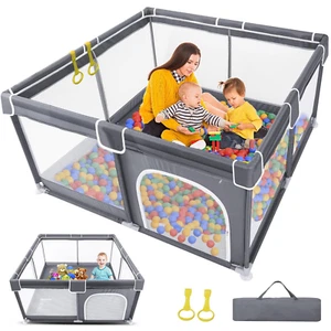 LARGE Corral Para Bebe Corralito Jugar Parque De Niño Juguete 50" Casa Exterior - Picture 1 of 6