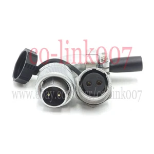 WEIPU 2pin Waterproof Connector, Industrial Circular Power Plug Socket 5A 500V - Picture 1 of 7