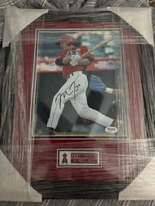 Mike Trout Signed 8 X 10 Framed Photo Rookie Autographed Psadna Certified - Picture 1 of 2