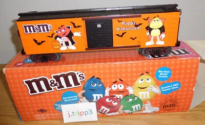 MTH Railking 30-74597 M&M'S Chocolate Candy Halloween Box Car O Gauge Train - Image 1 of 4