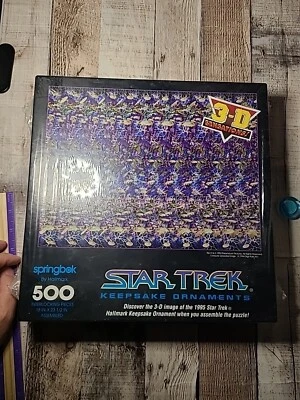 Springbok Star Trek Puzzle 3-D 1994 Keepsake Ornaments Vintage 500 Piece. New  - Image 1 of 4