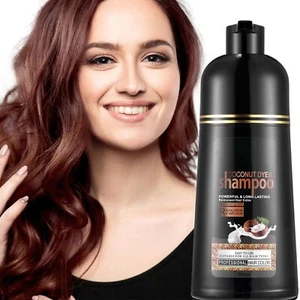 500ML Permanent Hair Dye Instant Fast Hair Dye Color Shampoo Coconut DYE - Picture 1 of 32