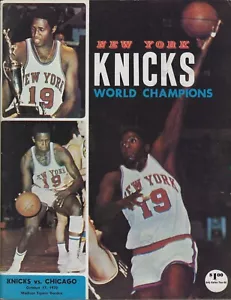 1970 Chicago Bulls @ NY Knicks Madison Square Garden 1969 NBA Champions Program - Picture 1 of 6
