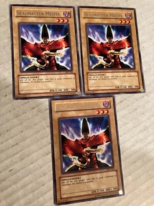 3 Sealmaster Meisei unlimited rare yu-gi-oh gaming cards cscan - Picture 1 of 1