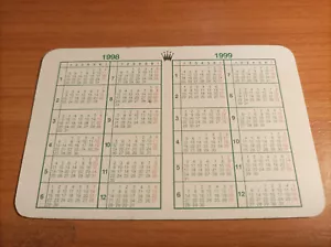 Rolex Calendar blue vintage 1998-1999 good condition - Picture 1 of 2