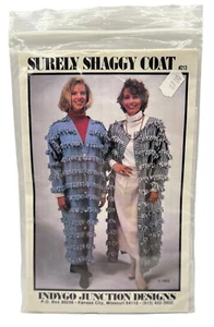 Surley Shaggy Coat Indygo Junction, Inc #213 S-XL Amy Martin Sewing Pattern NOS - Picture 1 of 2