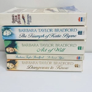 5 x Barbara Taylor Bradford Book Bundle Romance Drama Paperback Fiction - Picture 1 of 10