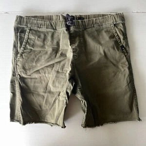 Pantalones Cortos Quiksilver de Lona Cortada Envejecida Para Hombre Talla M Verde Oliva Estilo Informal - Imagen 1 de 12