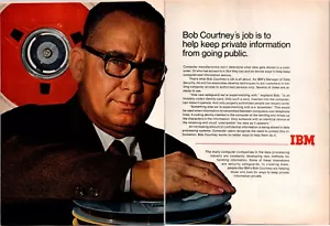 VINTAGE 1969 IBM COMPUTERS 2 PAGE PRINT AD - Picture 1 of 1