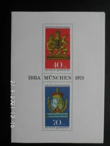 POST - EIGENWERBUNG - IBRA München 1973 - Faltkarte - Sonderstempel Philateliste - Bild 1 von 3