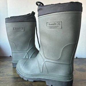 Kamik Forester Insulated Rubber Boots, Black, Men's 8 M - Rain, Snow, Hunting - Picture 1 of 15