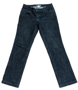 VERONIKA MAINE Straight Leg Ink Color Stretch Denim Jeans 10 Act. Size W31 L29.5 - Picture 1 of 10