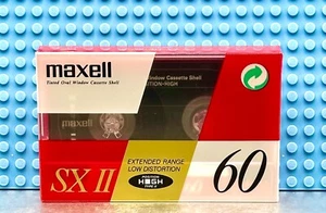 MAXELL SX-II 60 VS II TYPE II BLANK CASSETTE TAPE (1) (SEALED) - Picture 1 of 3