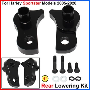 1 Pair Anodised Rear 1" Lowering Drop Kit For Harley Sportster Models 2005-2020 - Picture 1 of 11