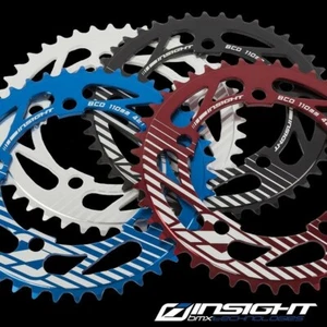 INSIGHT BMX 110 5 BOLT 3/32 CHAINRING 44T RED - Picture 1 of 1